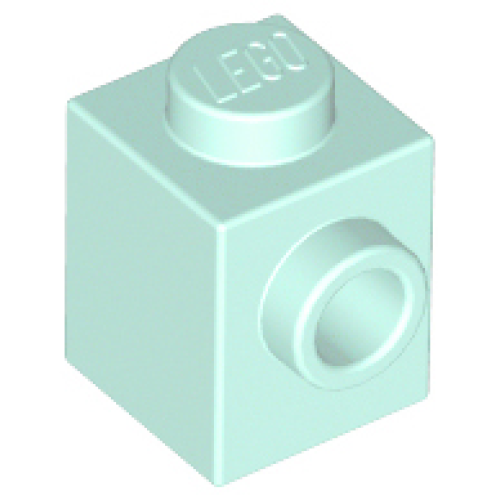 Деталь LEGO 87087 Brick, Modified 1 x 1 with Stud on Side - Light Aqua