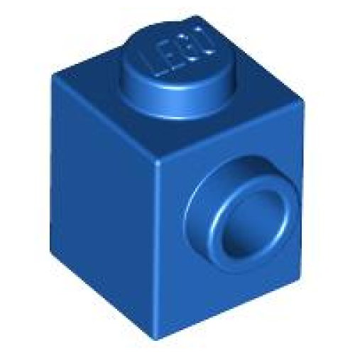 Деталь LEGO 87087 Brick, Modified 1 x 1 with Stud on Side - Blue