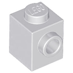 Brick, Modified 1 x 1 with Stud on Side - Light Bluish Gray