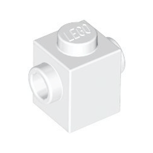 Деталь LEGO 47905 Brick, Modified 1 x 1 with Studs on 2 Sides, Opposite - White