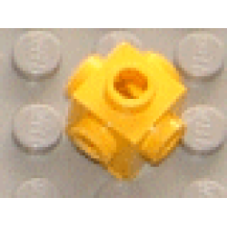 Brick, Modified 1 x 1 with Studs on 4 Sides - Yellow Brick, Modified 1 x 1 with Studs on 4 Sides - Yellow