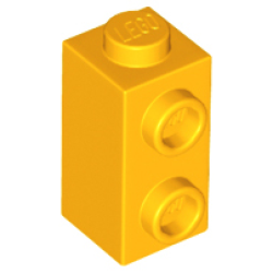 Brick, Modified 1 x 1 x 1 2/3 with Studs on Side - Bright Light Orange Brick, Modified 1 x 1 x 1 2/3 with Studs on Side - Bright Light Orange