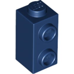 Brick, Modified 1 x 1 x 1 2/3 with Studs on Side - Dark Blue Brick, Modified 1 x 1 x 1 2/3 with Studs on Side - Dark Blue