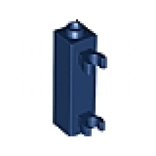 Деталь LEGO 60583 Brick, Modified 1 x 1 x 3 with 2 Clips Vertical (Undetermined Type) - Dark Blue