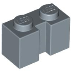 Brick, Modified 1 x 2 with Channel - Sand Blue