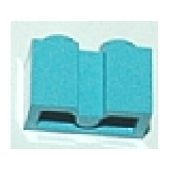 Brick, Modified 1 x 2 with Channel - Maersk Blue