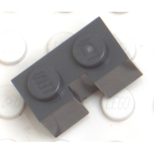 Деталь LEGO 4216 Brick, Modified 1 x 2 with Channel - Dark Bluish Gray