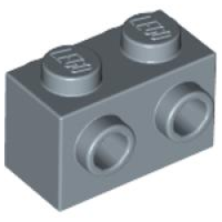 Brick, Modified 1 x 2 with Studs on 2 Sides - Sand Blue