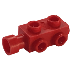Brick, Modified 1 x 2 x 2/3 with Studs on Sides and Extended Stud Receptacle - Red