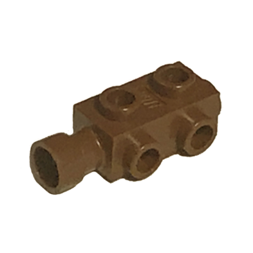 Деталь LEGO 4595 Brick, Modified 1 x 2 x 2/3 with Studs on Sides and Extended Stud Receptacle - Brown