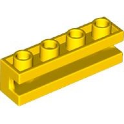 Brick, Modified 1 x 4 with Channel - Yellow
