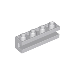 Brick, Modified 1 x 4 with Channel - Light Bluish Gray