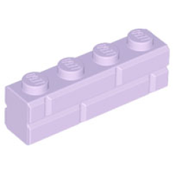 Brick, Modified 1 x 4 with Masonry Profile - Lavender