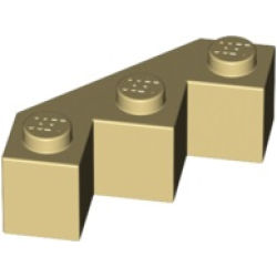 Brick, Modified Facet 3 x 3 - Tan