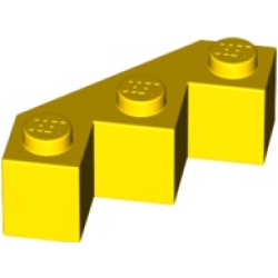Brick, Modified Facet 3 x 3 - Yellow