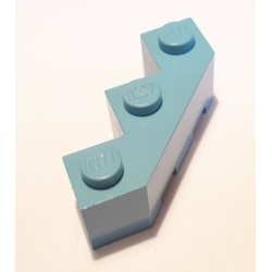 Brick, Modified Facet 3 x 3 - Maersk Blue