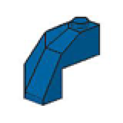 Brick, Modified Facet 3 x 3 x 2 Top - Blue