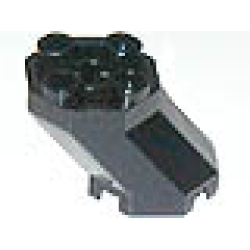 Brick, Modified Octagonal 2 x 3 x 1 2/3 Sloped - Black