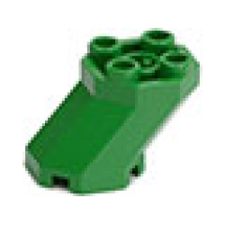 Brick, Modified Octagonal 2 x 3 x 1 2/3 Sloped - Green