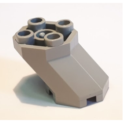 Brick, Modified Octagonal 2 x 3 x 1 2/3 Sloped - Light Gray