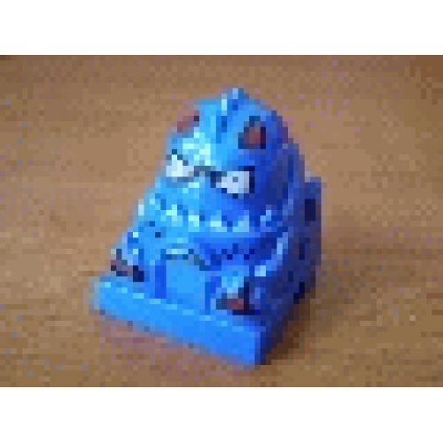 Деталь LEGO 30598 Brick, Modified 2 x 2 Racer Driver Round Head (Undetermined Type) - Blue