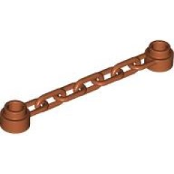 Chain 5 Links - Dark Orange