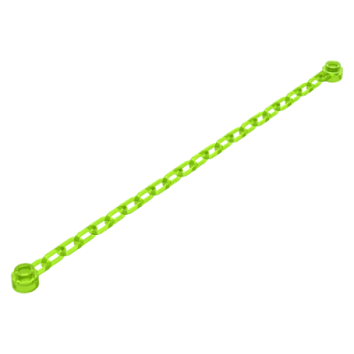 Деталь LEGO 30104 Chain 21 Links (16-17L) - Trans-Neon Green