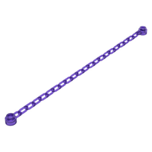 Деталь LEGO 30104 Chain 21 Links (16-17L) - Trans-Purple