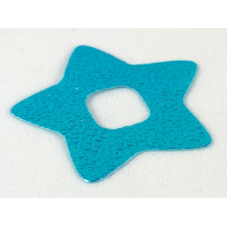 Clikits, Icon Accent Foil Star 3 1/4 x 3 1/4 with Textured Iridescent Surface - Light Turquoise Clikits, Icon Accent Foil Star 3 1/4 x 3 1/4 with Textured Iridescent Surface - Light Turquoise