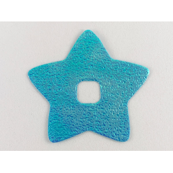 Clikits, Icon Accent Foil Star 4 3/4 x 4 3/4 with Textured Iridescent Surface - Light Turquoise Clikits, Icon Accent Foil Star 4 3/4 x 4 3/4 with Textured Iridescent Surface - Light Turquoise