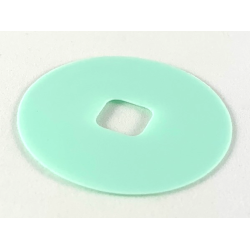Clikits, Icon Accent Rubber Circle 3 7/8 x 3 7/8 - Aqua Clikits, Icon Accent Rubber Circle 3 7/8 x 3 7/8 - Aqua