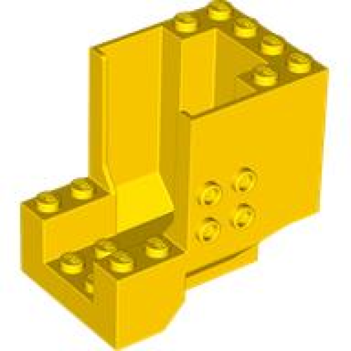 Деталь LEGO 80394 Cockpit 6 x 4 x 4 2/3 - Yellow