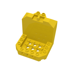Cockpit 6 x 6 x 5 with Hinge - Yellow Cockpit 6 x 6 x 5 with Hinge - Yellow