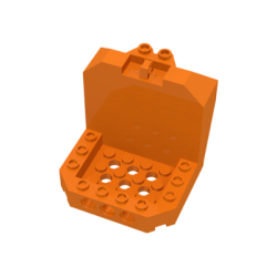 Cockpit 6 x 6 x 5 with Hinge - Orange Cockpit 6 x 6 x 5 with Hinge - Orange