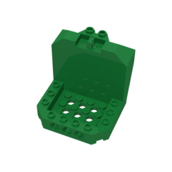 Cockpit 6 x 6 x 5 with Hinge - Green Cockpit 6 x 6 x 5 with Hinge - Green