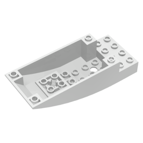 Деталь LEGO 47846 Cockpit 10 x 4 x 2 Curved - White