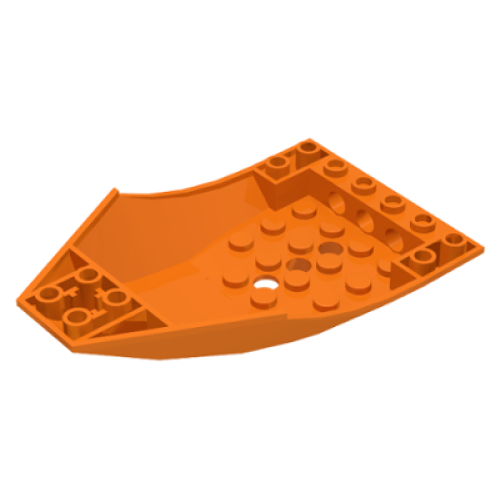 Деталь LEGO 47406 Cockpit 10 x 6 x 2 Curved - Orange