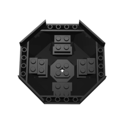 Cockpit 10 x 10 x 4 Octagonal with Axle Hole - Black Cockpit 10 x 10 x 4 Octagonal with Axle Hole - Black