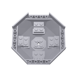 Cockpit 10 x 10 x 4 Octagonal with Axle Hole - Light Bluish Gray Cockpit 10 x 10 x 4 Octagonal with Axle Hole - Light Bluish Gray