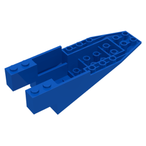 Деталь LEGO 6058 Cockpit 11 x 4 x 2 2/3 Inverted Slope - Blue