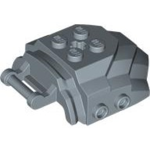 Деталь LEGO 4986 Cockpit Front 4 x 5 x 2 with Bar Handle and Studs on Sides - Sand Blue