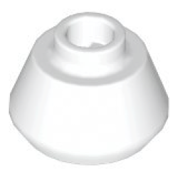Cone 1 1/2 x 1 1/2 x 2/3 Truncated - White