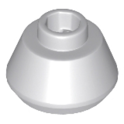 Cone 1 1/2 x 1 1/2 x 2/3 Truncated - Light Bluish Gray