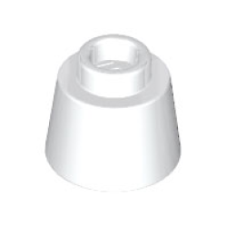 Cone 1 1/6 x 1 1/6 x 2/3 (Fez) - White
