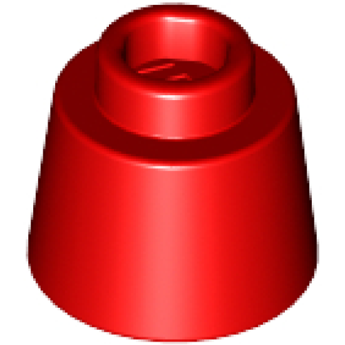 Деталь LEGO 85975 Cone 1 1/6 x 1 1/6 x 2/3 (Fez) - Red