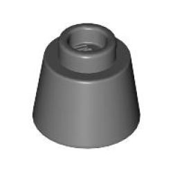 Cone 1 1/6 x 1 1/6 x 2/3 (Fez) - Dark Bluish Gray