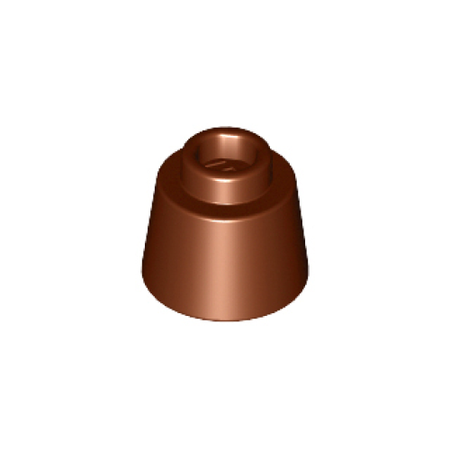 Деталь LEGO 85975 Cone 1 1/6 x 1 1/6 x 2/3 (Fez) - Reddish Brown
