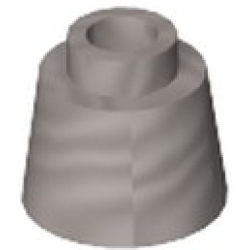 Cone 1 1/6 x 1 1/6 x 2/3 (Fez) - Flat Silver