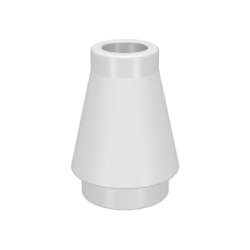 Cone 1 x 1 - White