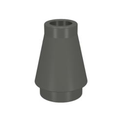 Cone 1 x 1 - Dark Gray
